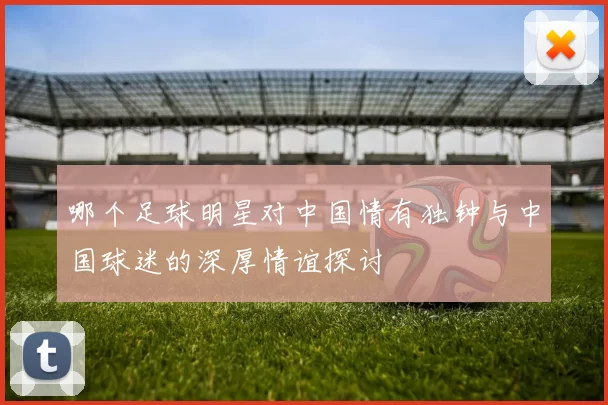 哪个足球明星对中国情有独钟与中国球迷的深厚情谊探讨